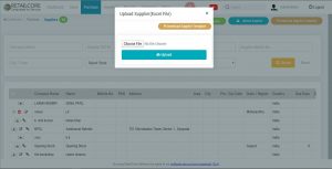 Bulk Upload of Supplier Data in RetailCore Software