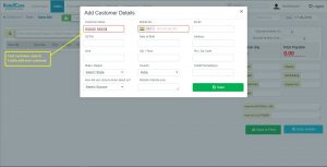 Add customer in retailcore software