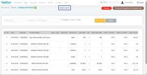 Damaged used product report of retailcore software