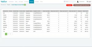 Inward report invoice wise in retailcore software