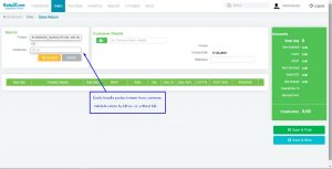 Product return by customer POS in retailcore software