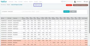 Sales GST report of retailcore software