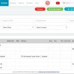Screen Showing Supplier Details Management in RetailCore Software