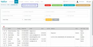 View customers in retailcore software