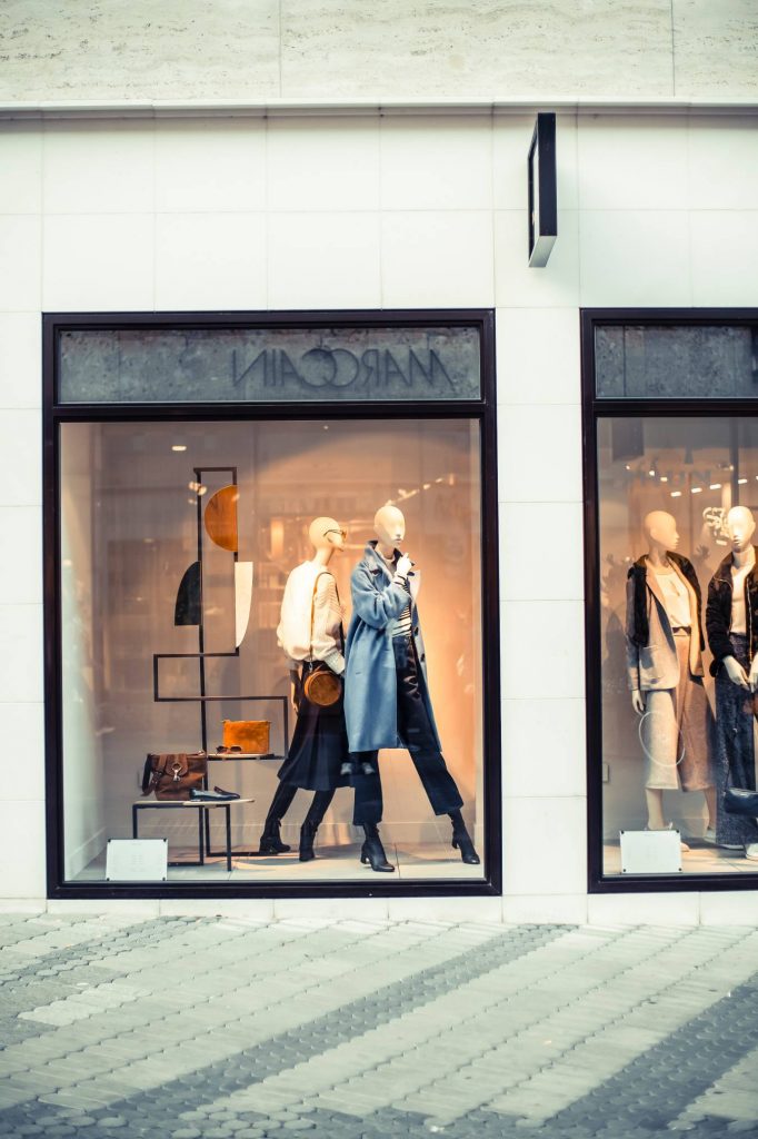 Mannequins in retail shop