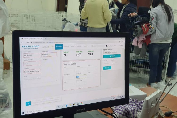One step comp retail shop in Bhutan using Retailcore Software