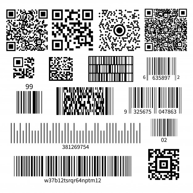 Bar Code Types Set