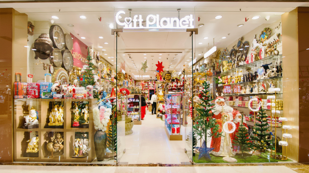 Front of Retail Store for Gifting Items in India